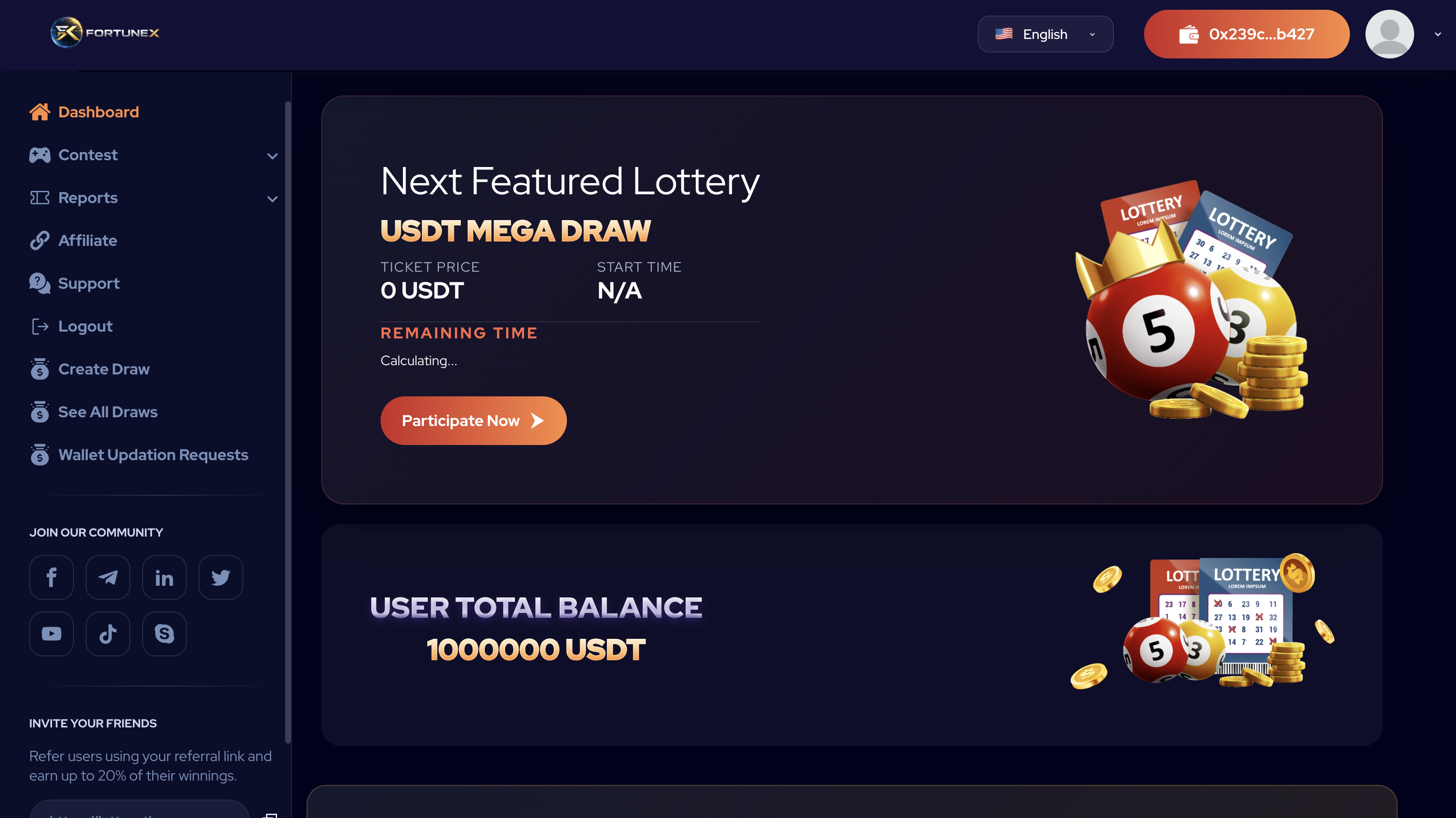 Fortune Lottery DApp